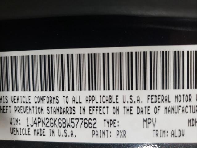 2011 JEEP LIBERTY SP 1J4PN2GK6BW577662