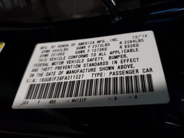 2015 ACURA TLX 19UUB1F38FA011027