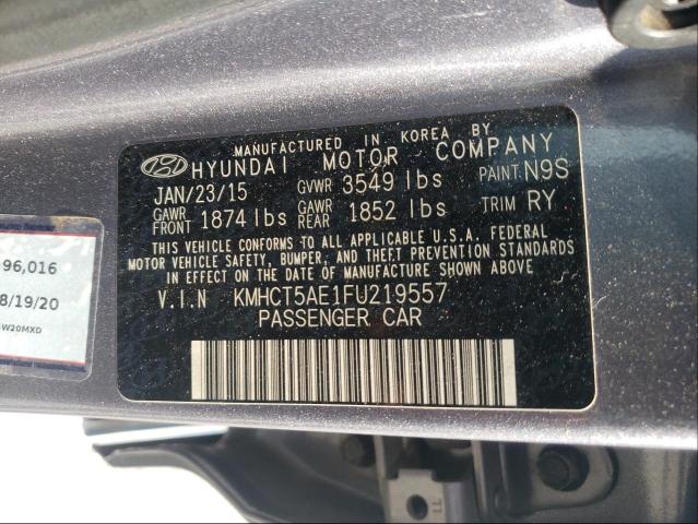 2015 HYUNDAI ACCENT GS KMHCT5AE1FU219557