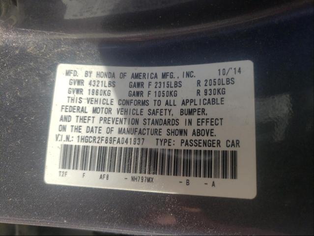 2015 HONDA ACCORD EXL - 1HGCR2F89FA041937
