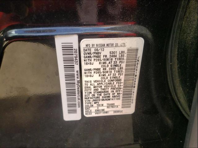 2013 INFINITI FX37 JN8CS1MU9DM141100
