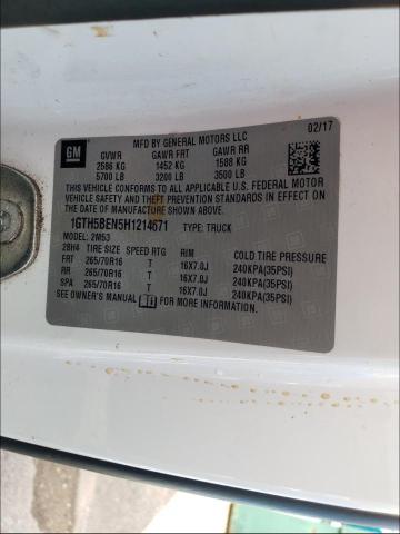 2017 GMC CANYON 1GTH5BEN5H1214671