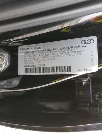 2015 AUDI A3 WAUACGFFXF1002189