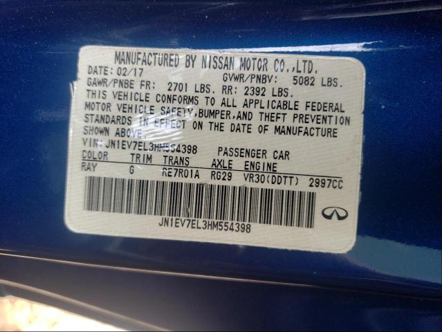 2017 INFINITI Q60 PREMIU JN1EV7EL3HM554398