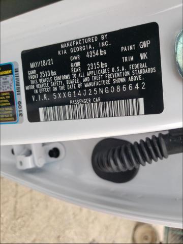 2022 KIA K5 LXS 5XXG14J25NG086642