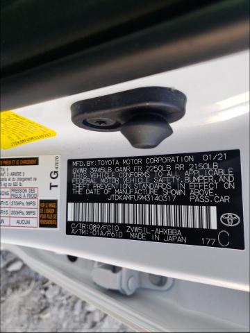 2021 TOYOTA PRIUS SPEC JTDKAMFU9M3140317