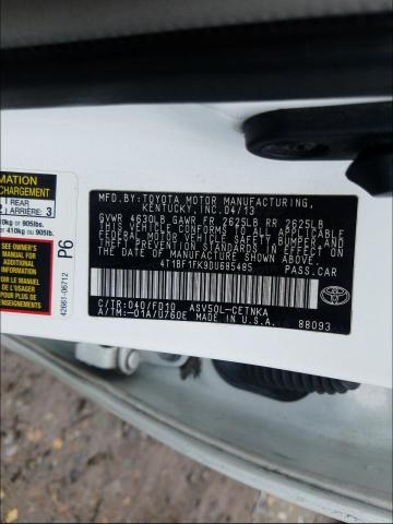 2013 TOYOTA LE 4T1BF1FK9DU685485