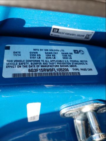 2015 CHEVROLET SS 6G3F15RW9FL105206