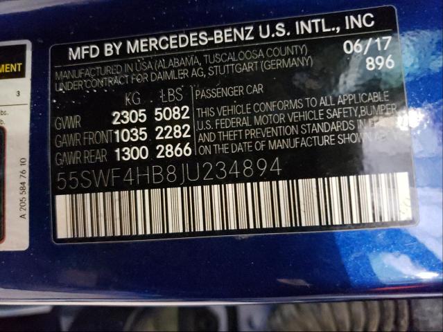 2018 MERCEDES-BENZ C 350E 55SWF4HB8JU234894
