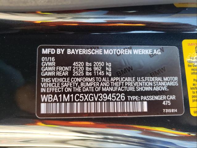2016 BMW M235I WBA1M1C5XGV394526