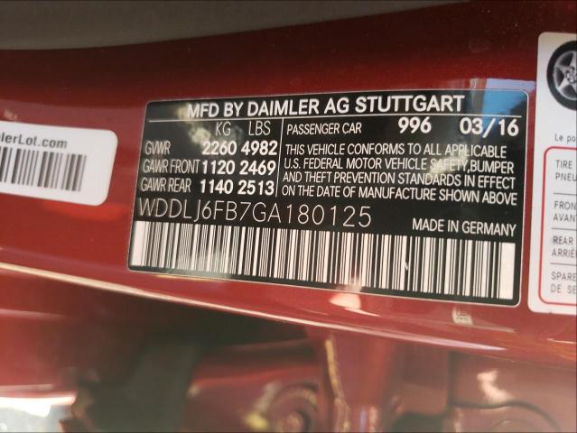 2016 MERCEDES-BENZ CLS 400 WDDLJ6FB7GA180125