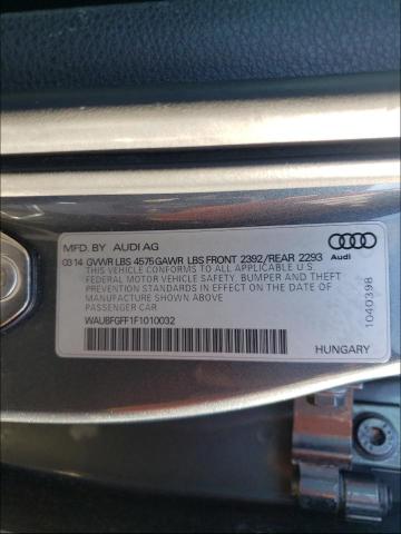 2015 AUDI S3 PREMIUM WAUBFGFF1F1010032