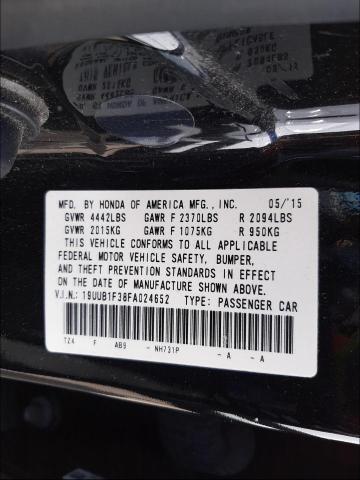 2015 ACURA TLX 19UUB1F38FA024652