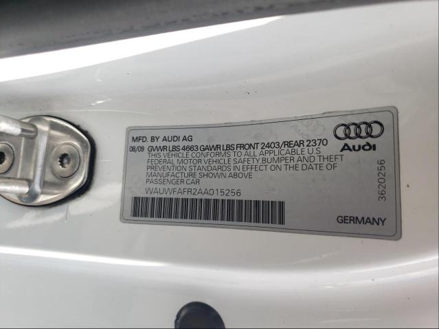 2010 AUDI A5 PRESTIG WAUWFAFR2AA015256