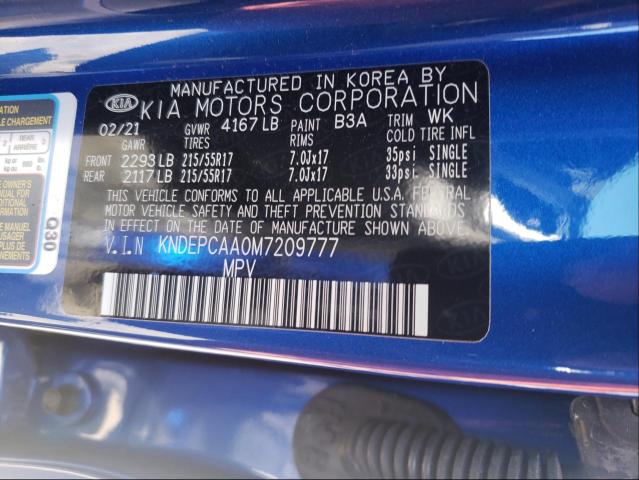 2021 KIA SELTOS LX KNDEPCAA0M7209777