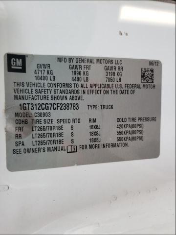 2012 GMC SIERRA C35 1GT312CG7CF238783