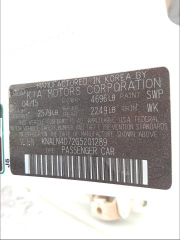 2016 KIA CADENZA LU KNALN4D72G5201289