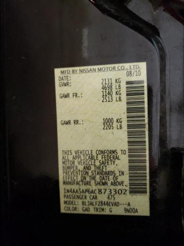2010 NISSAN MAXIMA 1N4AA5AP6AC873302