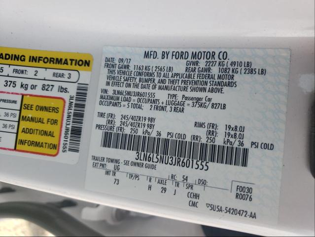 2018 LINCOLN MKZ HYBRID - 3LN6L5NU3JR601555