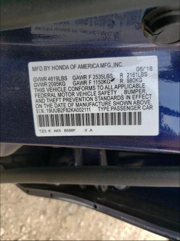2019 ACURA TLX ADVANC 19UUB2F82KA002111