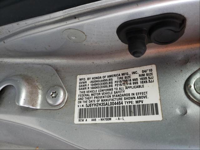 2010 HONDA ELEMENT LX 5J6YH2H35AL004464