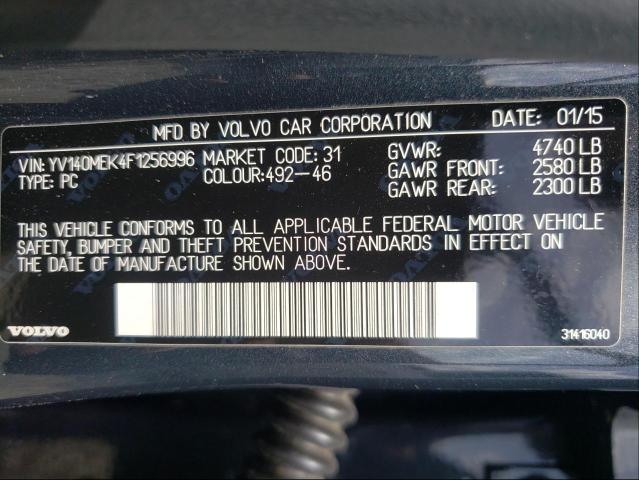 2015 VOLVO V60 PREMIE YV140MEK4F1256996