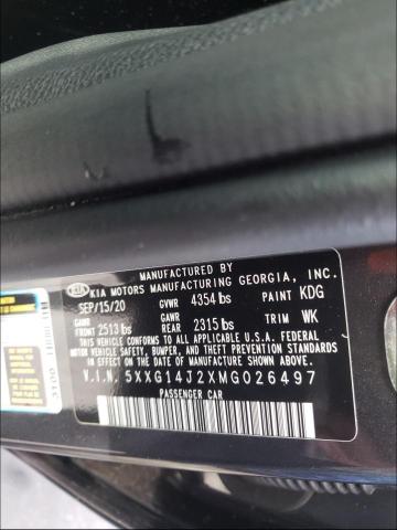 2021 KIA K5 LXS 5XXG14J2XMG026497