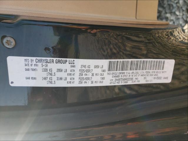 2010 CHRYSLER TOWN&COUNT 2A4RR7DX8AR322285