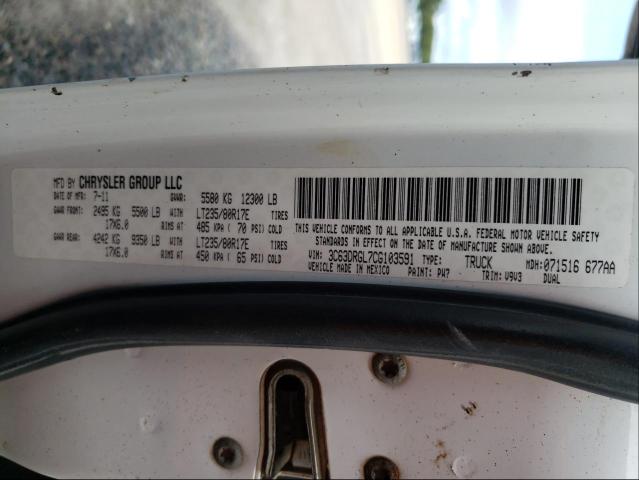 2012 DODGE RAM 3500 S 3C63DRGL7CG103591