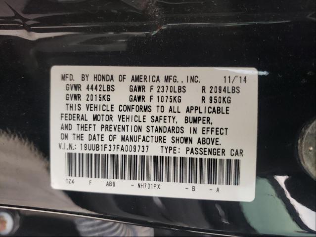2015 ACURA TLX 19UUB1F37FA009737