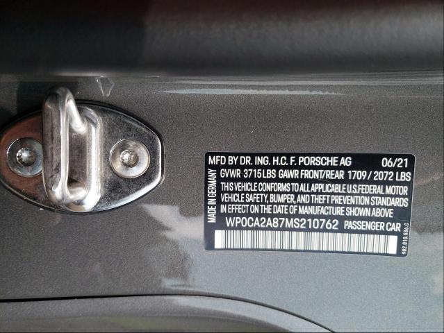 2021 PORSCHE BOXSTER BA WP0CA2A87MS210762