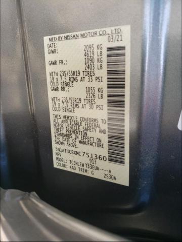 2021 NISSAN ROGUE SL 5N1AT3CBXMC751360