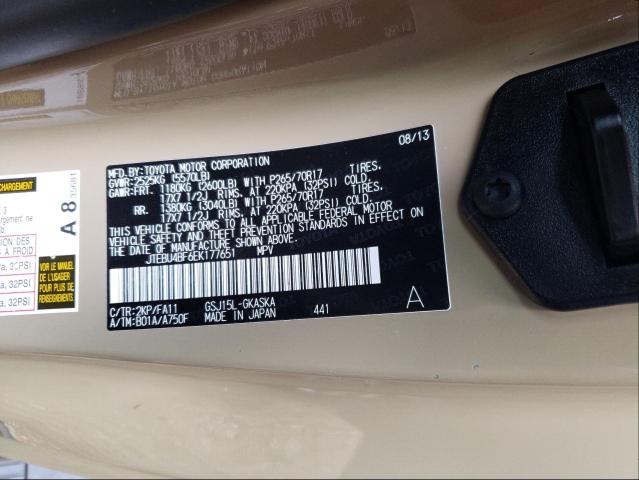 2014 TOYOTA FJ CRUISER JTEBU4BF6EK177651