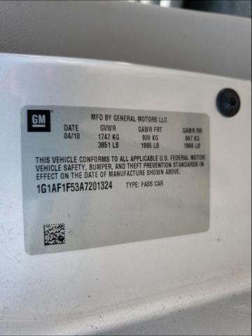 2010 CHEVROLET COBALT 2LT 1G1AF1F53A7201324
