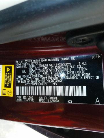 2015 LEXUS RX 450H 2T2ZB1BA1FC001620