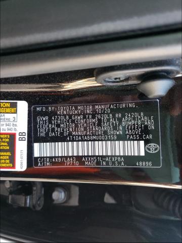 2021 TOYOTA AVALON LIM 4T1DA1AB8MU003159