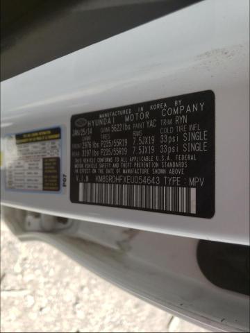 2014 HYUNDAI SANTA FE KM8SRDHFXEU054643