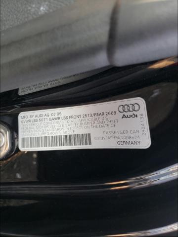 2010 AUDI A5 PRESTIG WAUVFAFH5AN008524