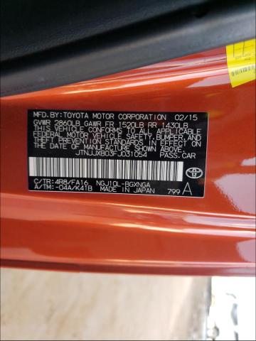 2015 TOYOTA SCION IQ JTNJJXB03FJ031054