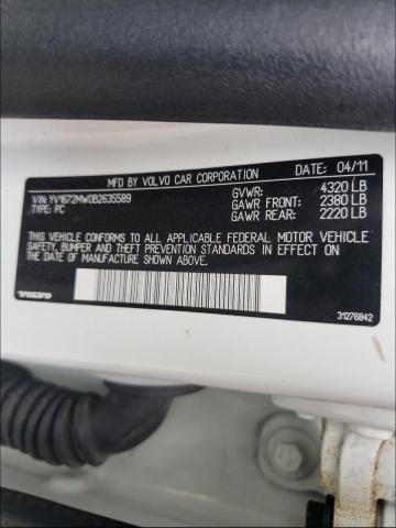 2011 VOLVO V50 T5 YV1672MW0B2635589