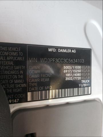2012 MERCEDES-BENZ SPRINTER 3 WD3PF3CC3C5634103