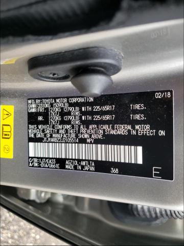 2018 LEXUS NX JTJYARBZ2J2105514