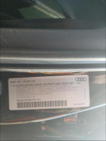 2016 AUDI S3 PREMIUM WAUB1GFF8G1057753
