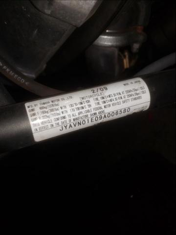 2009 YAMAHA XVS950 A JYAVN01E09A006580