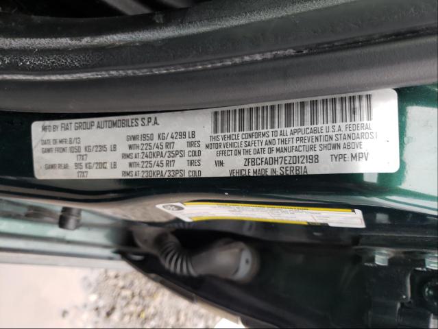 2014 FIAT 500L TREKK ZFBCFADH7EZ012198