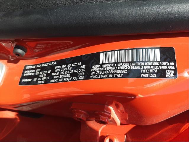 2017 FIAT 500X POP ZFBCFXAB3HP608282