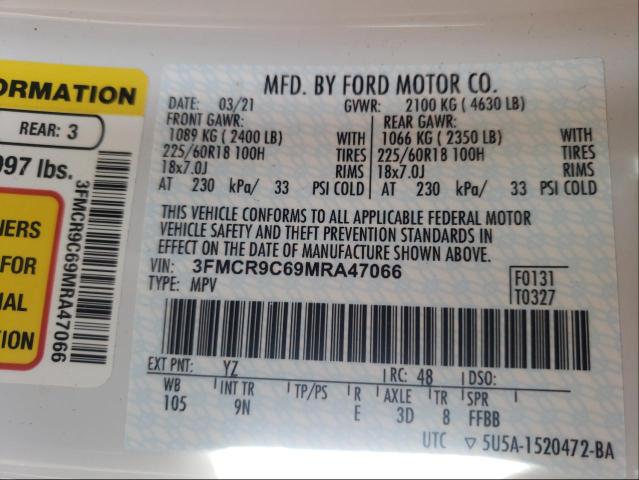 2021 FORD BRONCO SPO 3FMCR9C69MRA47066