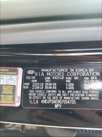 2016 KIA SOUL EV KNDJP3AE9G7014735