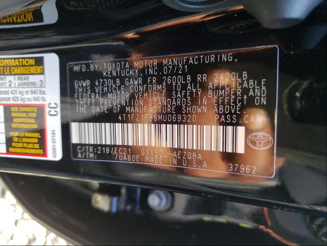 2021 TOYOTA AVALON TRD 4T1FZ1FB8MU069320