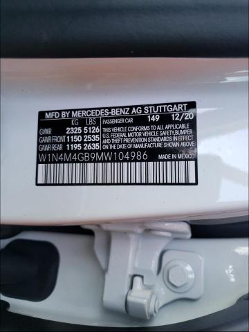 2021 MERCEDES-BENZ GLB 250 W1N4M4GB9MW104986